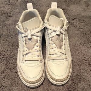 Classic White Boys' Jordans - youth size 7.